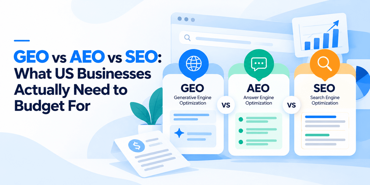 Comparison of GEO, AEO and SEO and how they overlap